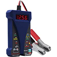 MOTOPOWER MP0514B Analizador del sistema de carga del voltímetro y alternador del probador digital de batería de 12 V…
